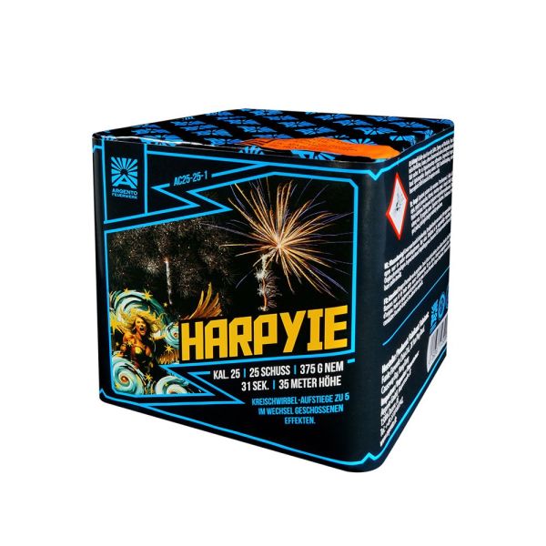 Argento Feuerwerk Silvester Batterie "Harpyie" 25 Schuss